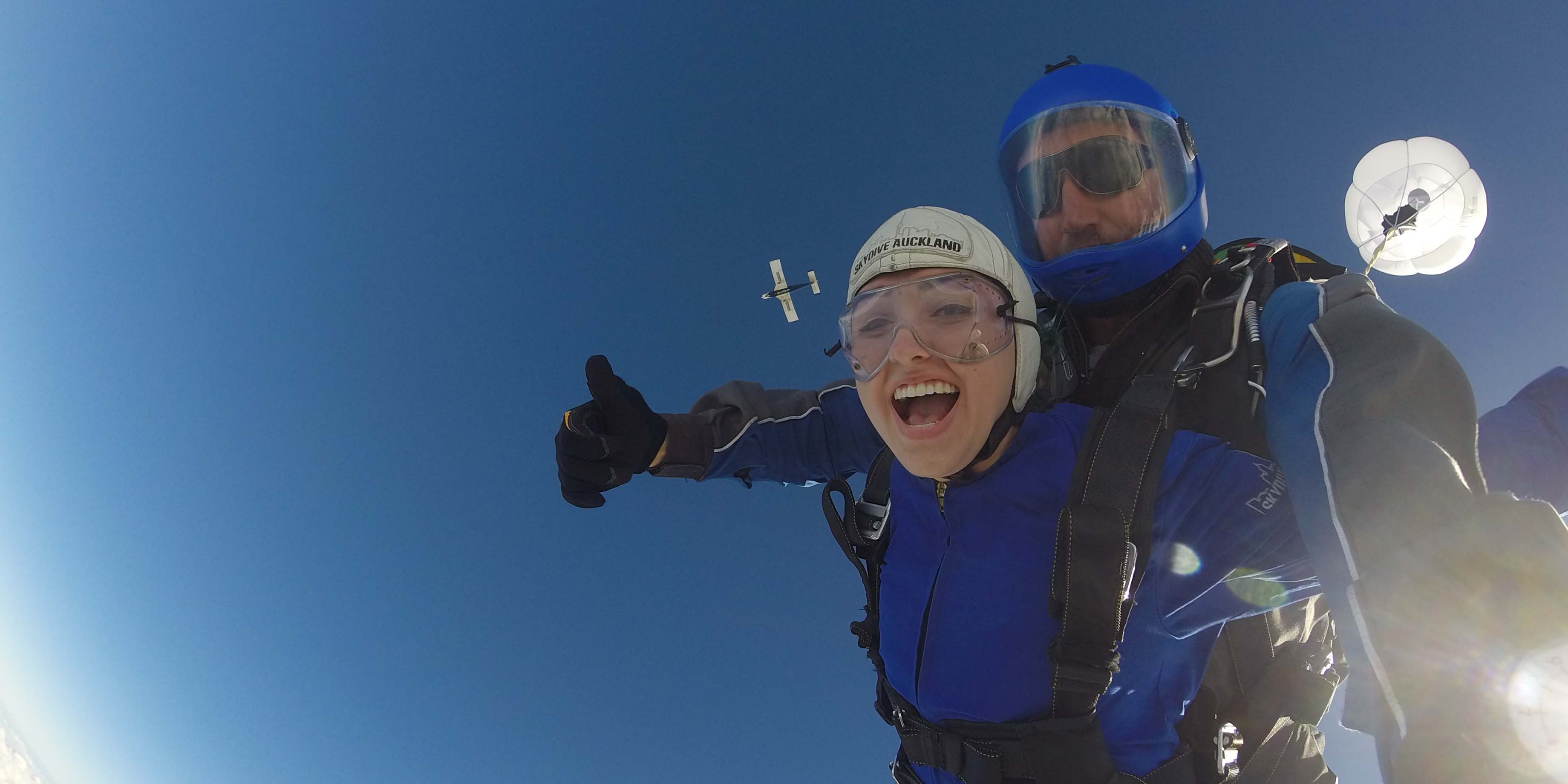 Amber skydiving