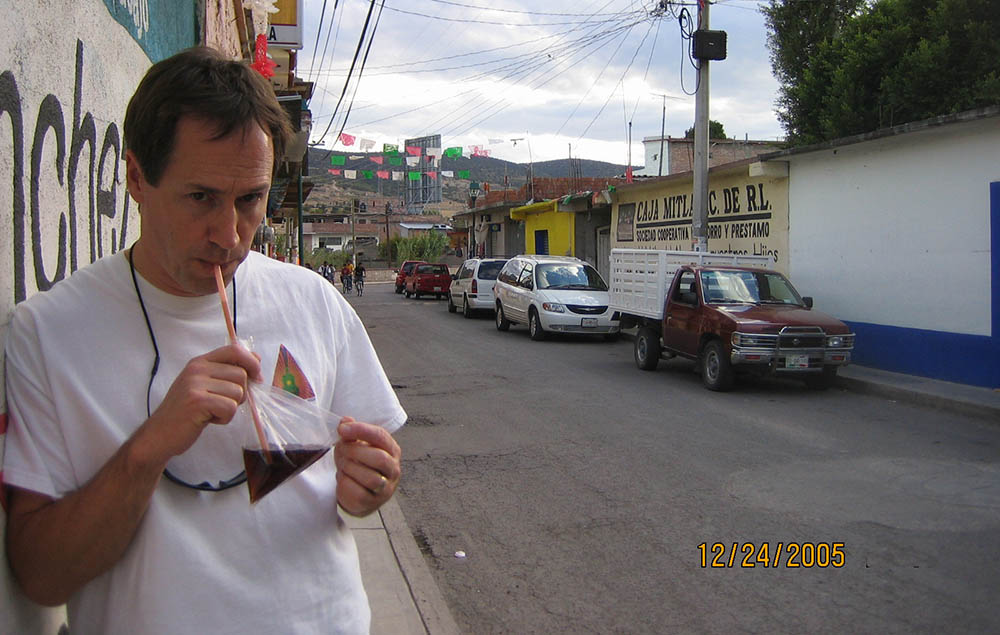 Sipping on a Mexican coke
