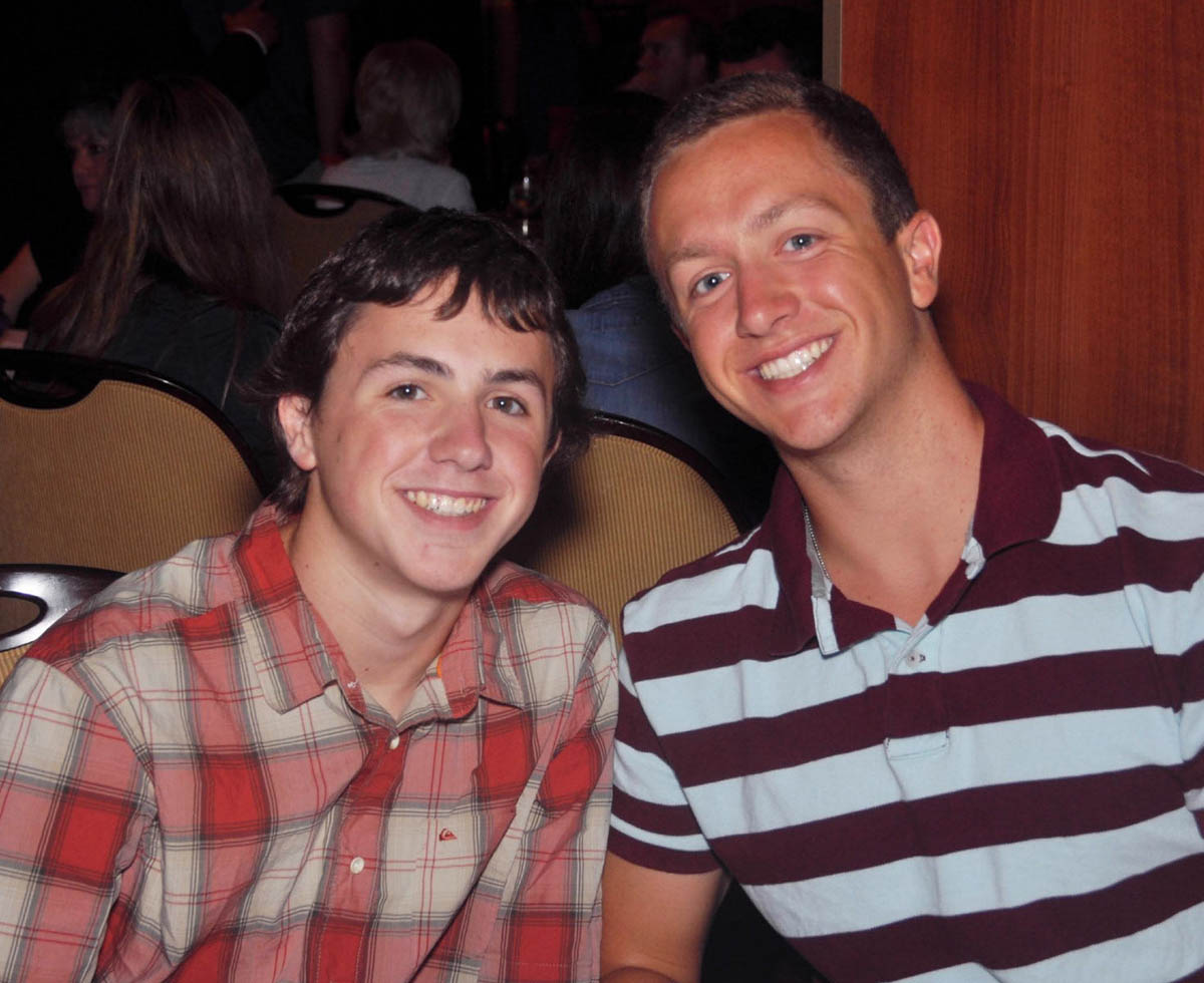 Brothers on a cruise