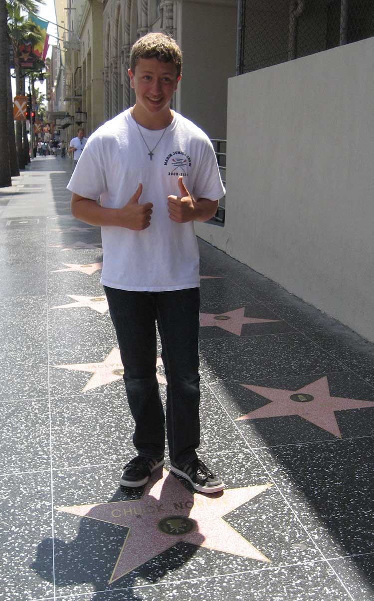 Ryan and Chuck Norris star