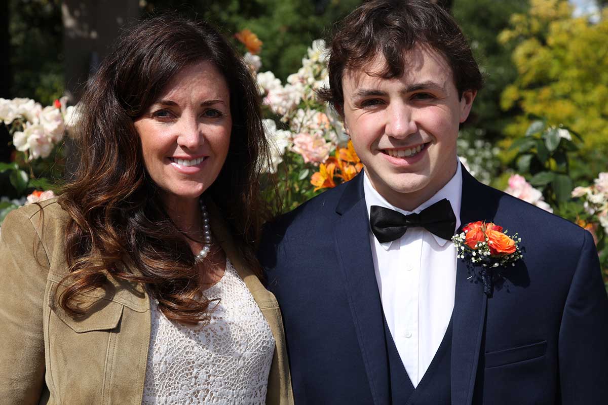Sammy and Jennifer on prom day