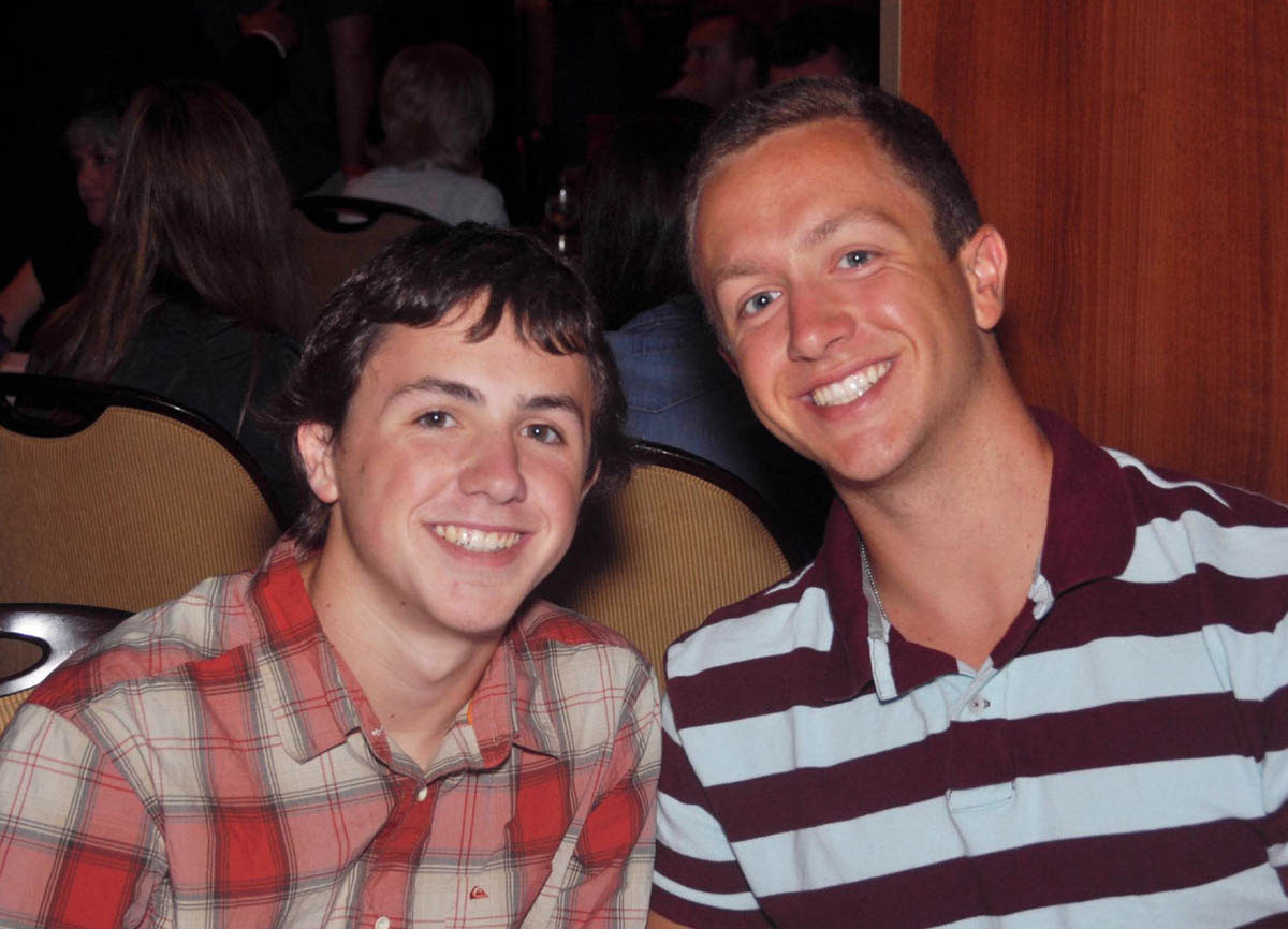 Brothers on a cruise